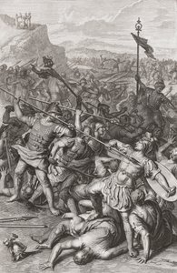 The Battle of Israel Against the Amalekites by Gerard (after) Hoet