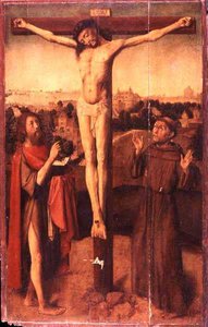 Christ on the Cross Between St. John and St. Francis