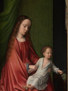 Detail of an Exterior Panel of the Baptism of Christ, c.1502-08