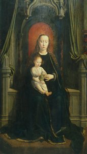 Enthroned Madonna with Child or Madonna of Grapes