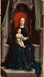 Enthroned Madonna with Child or Madonna of Grapes