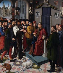 The Judgment of Cambyses (left panel)