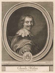 Claude Melan, from the book Les Hommes Illustres, vol. II, by Charles Perrault by Gérard Edelinck