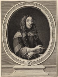 Portrait of Madeleine de Lamoignon by Gérard Edelinck