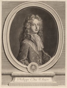 Philippe, Duke of Anjou by Gerard Edelinck after François de Troy