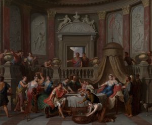 The Banquet of Cleopatra by Gerard Hoet