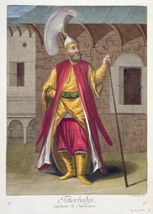 Tchorbadji, Captain of the Janissaries by Gerard Jean Baptiste Scotin