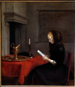 Woman Reading a Letter by Gerard ter Borch
