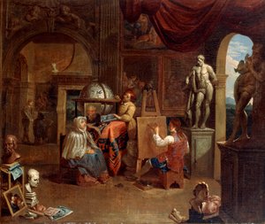 Artist Studio Scene, 1680-1720
