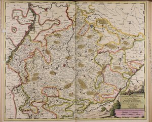 Chorography of the Duchy of Württemberg and Surrounding Areas by Gerard Valck