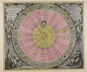 Copernican Planisphere, or, System of the Entire Created Universe Presented on a Plane According to the Copernican Hypothesis by Gerard Valck