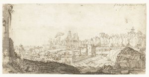 View of the Pincio from the Southeast, Rome