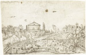 View of the San Stefano Rotondo, Rome, from the North