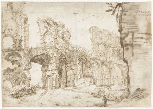 Ruins of the Colosseum, Rome, Seen from Within