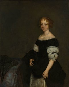Aletta Pancras (1649-1707) Wife of François de Vicq by Gerard ter Borch (II)