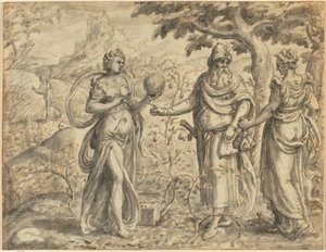 The Seed Received Among the Thorns, from the Parable of the Sower, c. 1573 by Gerard van Groeningen