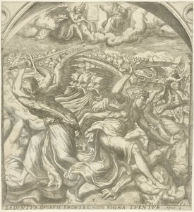 Four Angels of Death Killing the People after the Sixth Trumpet Call by Gerard van Groeningen
