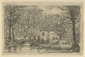 House with Bridge over Ditch (The Hunter