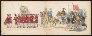 Masquerade of the Leiden Students, 1855 (plate 14) by Gerardus Johannes Bos