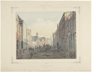 Student Society on Breedestraat in Leiden by Gerardus Johannes Bos