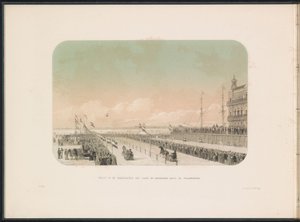 Sleigh Race on the Maas in Rotterdam, 1855 by Gerardus Johannes Bos