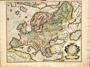 Atlas sive Cosmographicae Meditationes de Fabrica Mundi et Fabricati Fugura Europe: Livonia, Russia