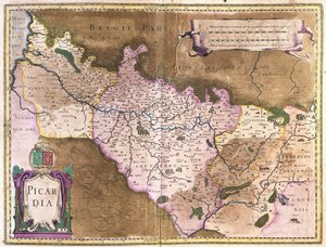 Belgium (engraving) by Gerardus Mercator