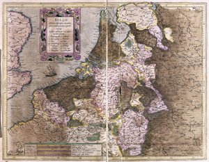 Belgium (engraving) by Gerardus Mercator