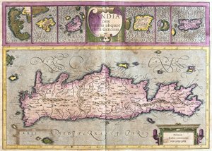 Cyprus and Greek Islands (Corfu, Zante, Milo, Santorini, Karpathos) (engraving)