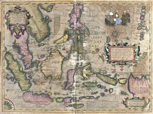 Eastern India with Borneo and Philippine (engraving) by Gerardus Mercator