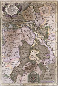 Holland and Brabant, Belgium (engraving) by Gerardus Mercator