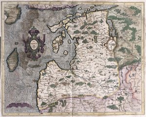 Northern Baltic region, Riga, Latvia by Gerardus Mercator