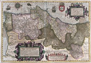Portugal (engraving) by Gerardus Mercator