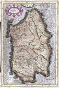 Sardinia, Italy by Gerardus Mercator