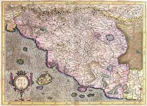 Tuscany, Italy (engraving) by Gerardus Mercator