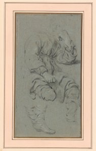 Study of a Seated Man, for a figure in the painting of the Prophet Elisha and the Shunammite Woman on Mount Carmel