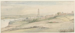 View of Rhenen and the Rhine from the East by Gerbrand van den Eeckhout