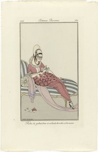 Journal des Dames et des Modes, Costumes Parisiens, 1914, No. 162: Gabardine Dress by Gerda Wegener