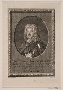 Christian Frederik Count of Haxthausen by Gerhard Ludvig Lahde