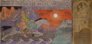 Åsmund and the Princess riding Home