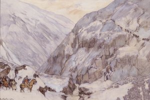 King Sverre at Vårstien (Drivdalen) by Gerhard Peter Frantz Vilhelm Munthe