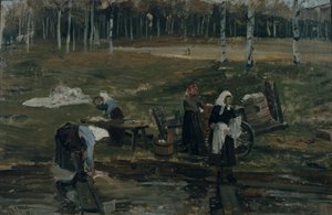 Laundry by Gerhard Peter Frantz Vilhelm Munthe
