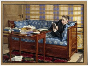 Portrait of The Poet Vasily Zhukovsky by Gerhard Wilhelm von Reutern