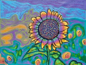 Joyous Sunflower I, 2024 by Gerhardt Isringhaus