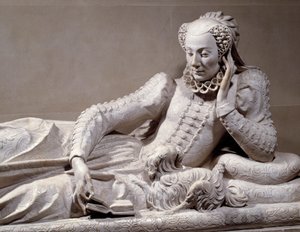Funeral Monument: Tomb with Likeness of Jeanne Valentine Balbiani, Wife of Cardinal Rene de Birague, Chancellor of France (detail) by Germain Pilon
