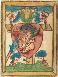 Christ Child in the Sacred Heart by German 15th Century