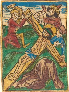 Christ Nailed to the Cross by German 15th Century