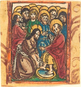 Christ Washing the Feet of the Apostles by German 15th Century