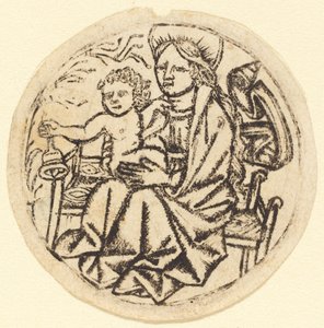 Madonna and Child with a Bell by German 15th Century