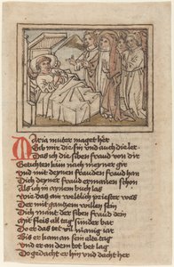 The Virgin Appearing to a Dying Priest by German 15th Century